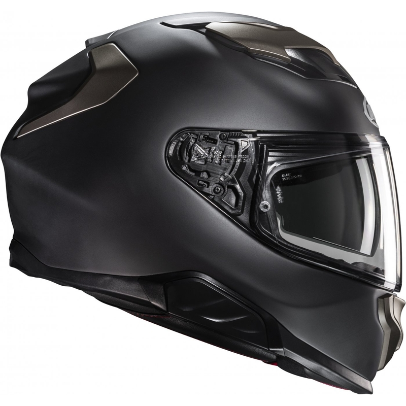 Integrēta motocikla ķivere HJC F71 Solid matēts melns