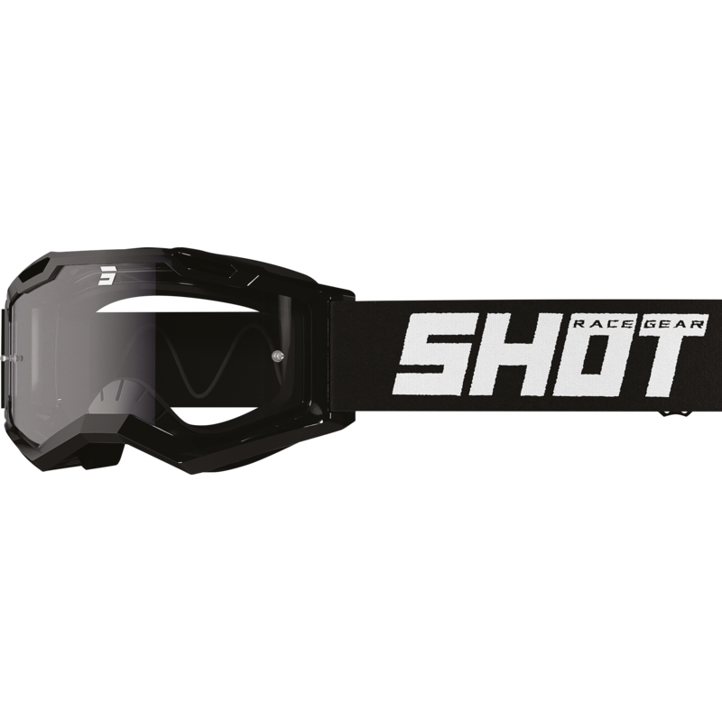 Bērnu motokrosa brilles Shot Rocket Kid 2.0 black (caurspīdīgs pleksi)