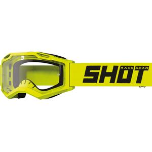 Bērnu motokrosa brilles Shot Rocket Kid 2.0 fluo yellow (caurspīdīgs pleksi)