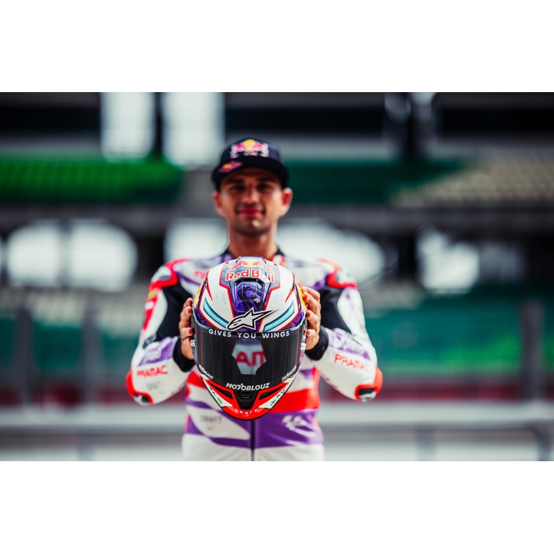 Alpinestars Supertech R-10 Solid carbon white matēta integrālā motocikla ķivere