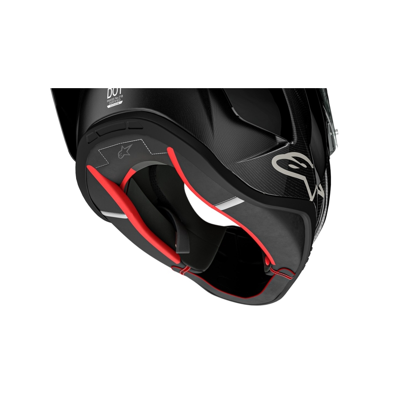 Alpinestars Supertech R-10 Team oglekļa fluo sarkanā-zilā-baltā matēta integrālā motocikla ķivere