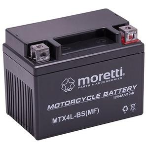 Moretti MTX4L-BS bezatkopšanas želejas akumulators, 12V 4Ah