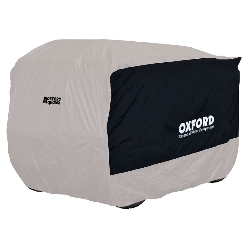 Oxford Aquatex kvadracikla pārsegs melns-sudrabs