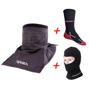 KOMPLEKTS: RSA Soul kakla sildītājs + RSA Heat termo balaklava + RSA Classic funkcionālās zeķes