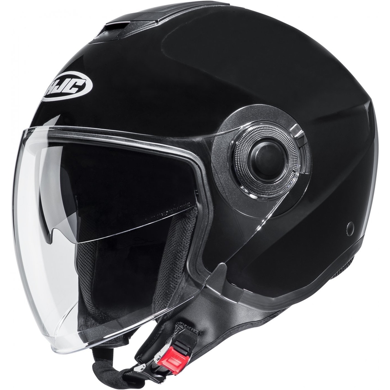 HJC i40N Solid Metallic Black Open motocikla ķivere
