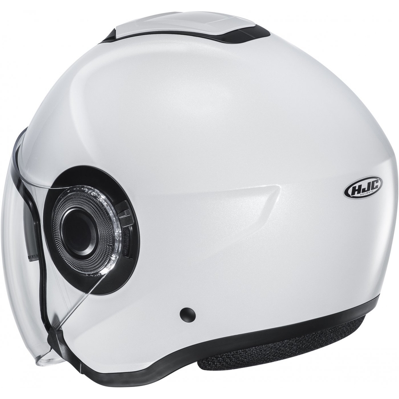Atvērtā motociklu ķivere HJC i40N Solid pearl white