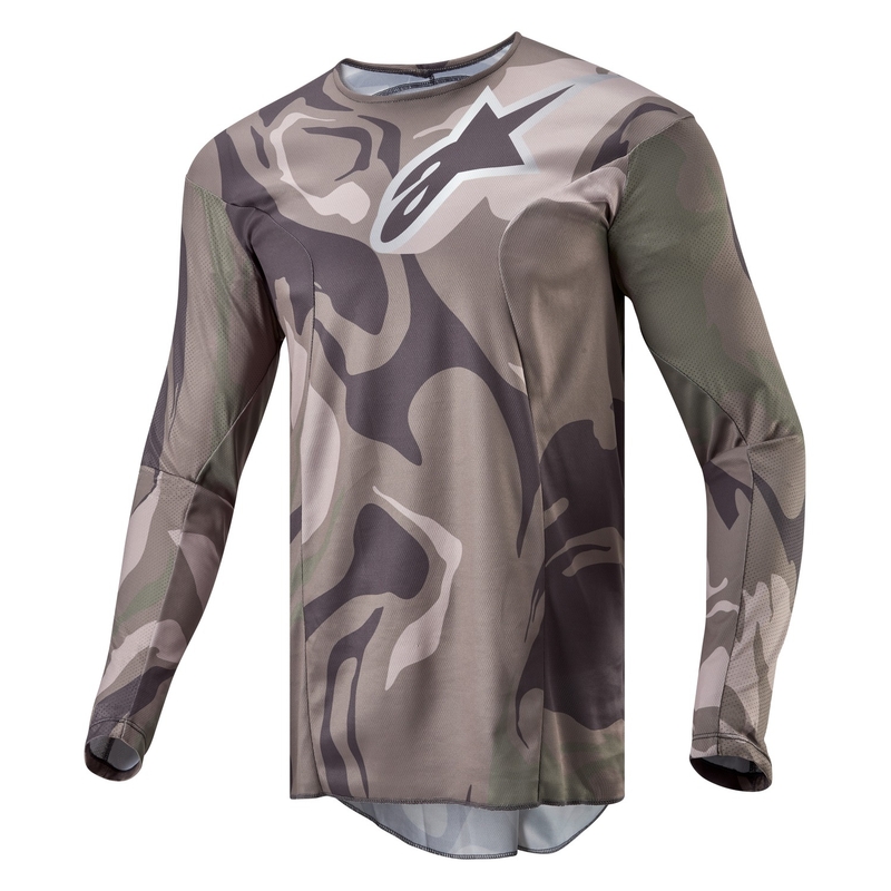 Alpinestars Racer Tactical motokrosa krekliņš zaļš kamuflāžas-brūns