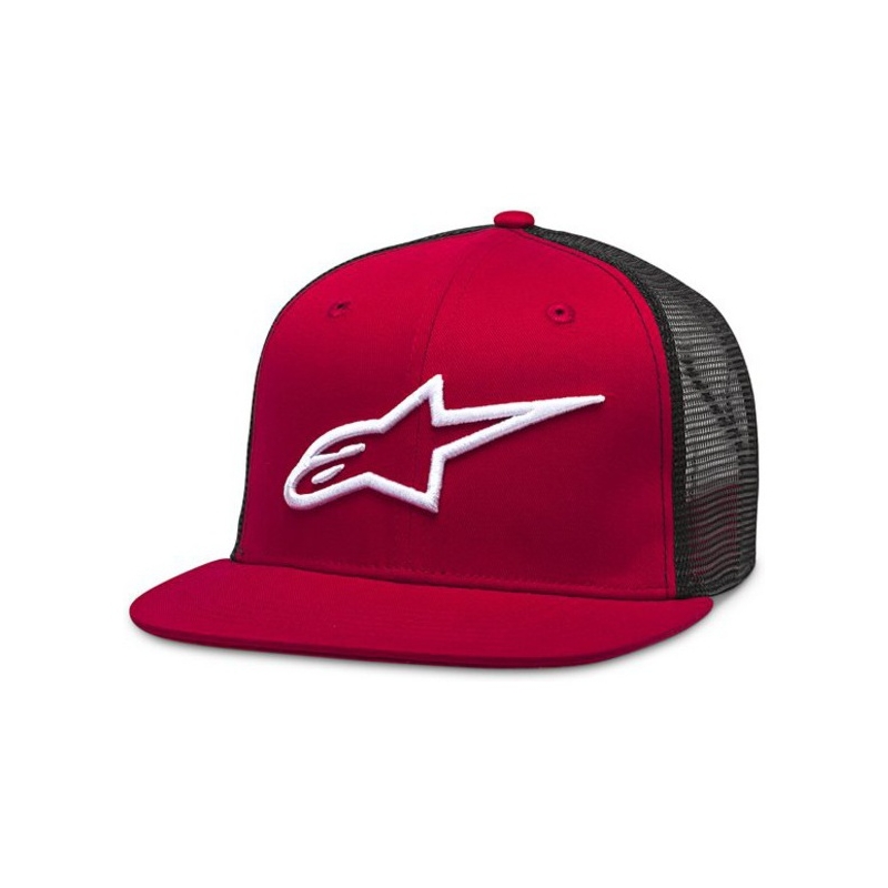 Alpinestars Corp Trucker cepure sarkanā un melnā krāsā