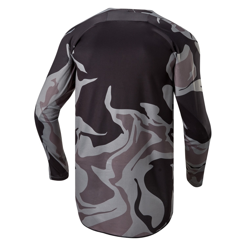 Alpinestars Racer Tactical motokrosa krekliņš pelēks kamuflāžas-fluo dzelteni melns