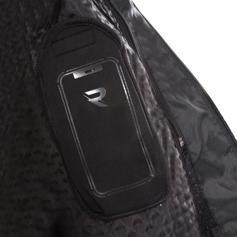 Street Racer Flex melnā-fluo dzeltenā motocikla jaka