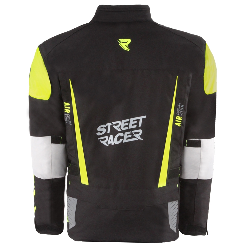 Street Racer All Season Black-Fluo Yellow motocikla jaka
