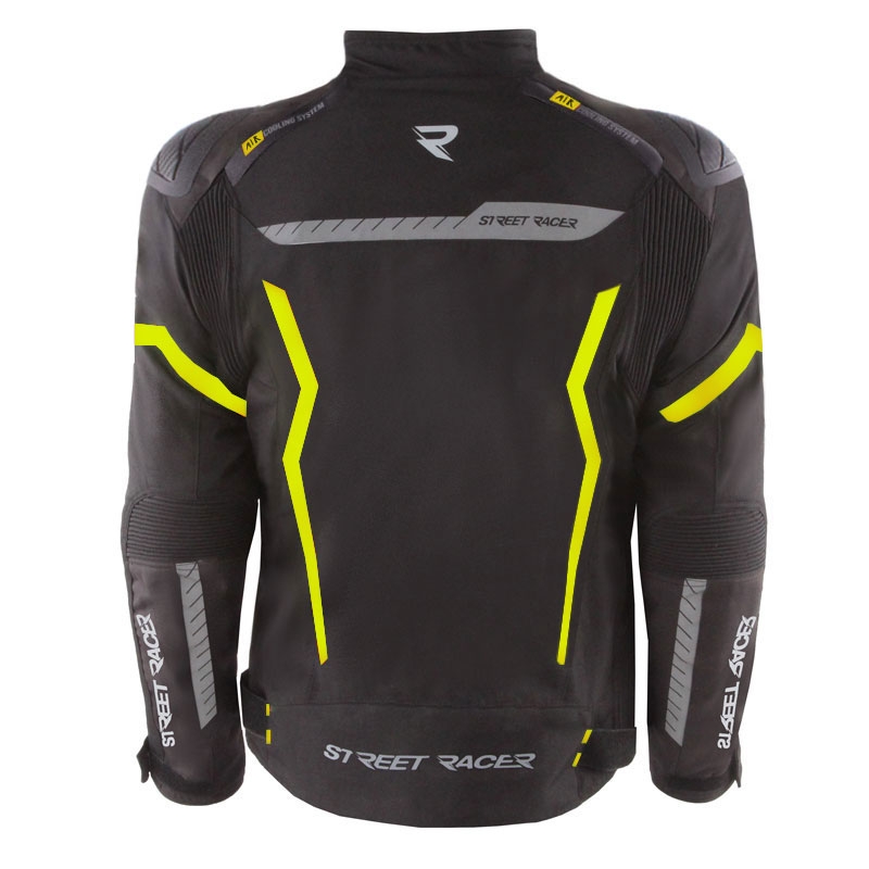 Motocikla jaka Street Racer Flex EVO black-fluo yellow