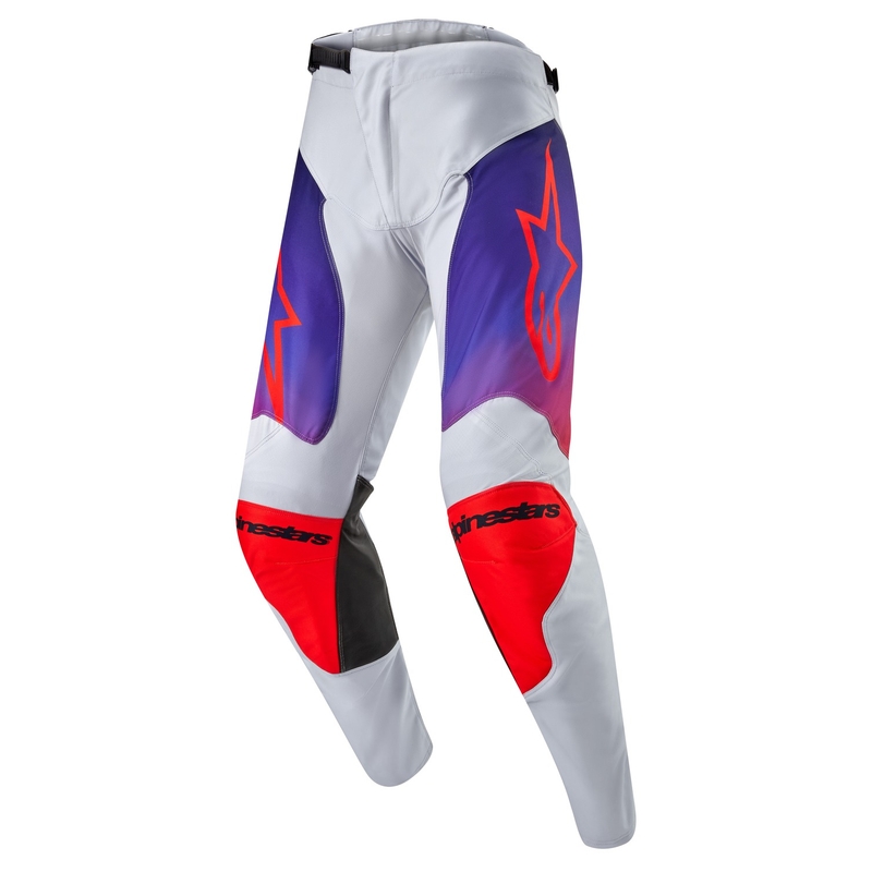 Alpinestars Racer Hoen motokrosa bikses pelēki-zilas-oranžas
