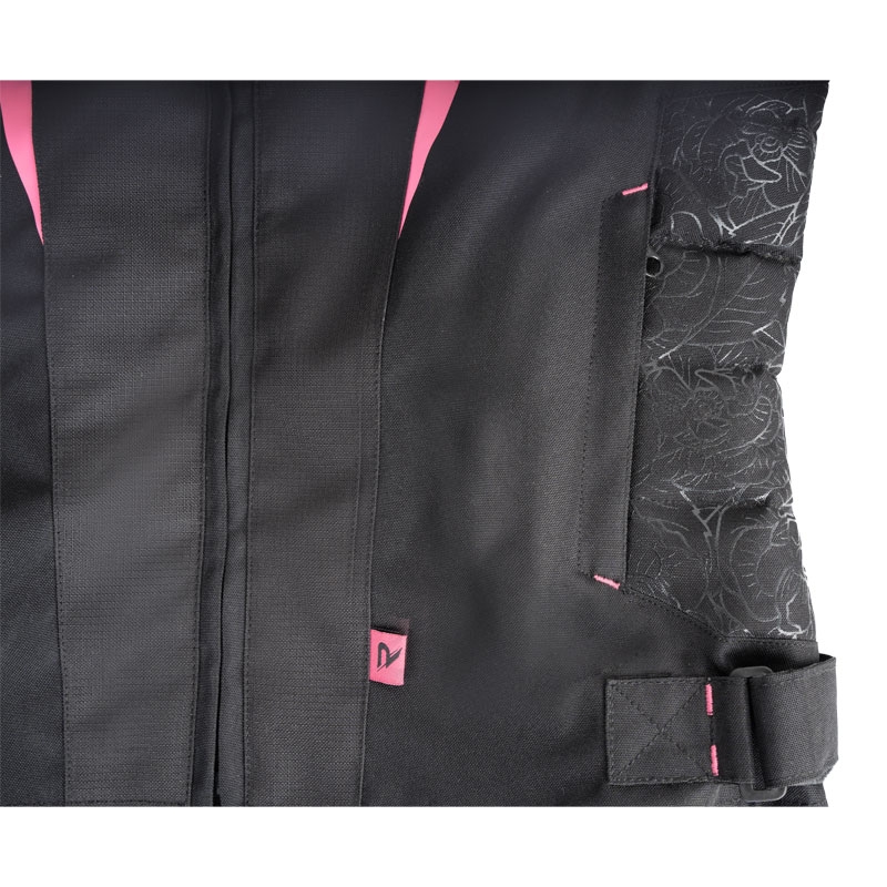 Sieviešu motocikla jaka Street Racer Rose Black and Pink