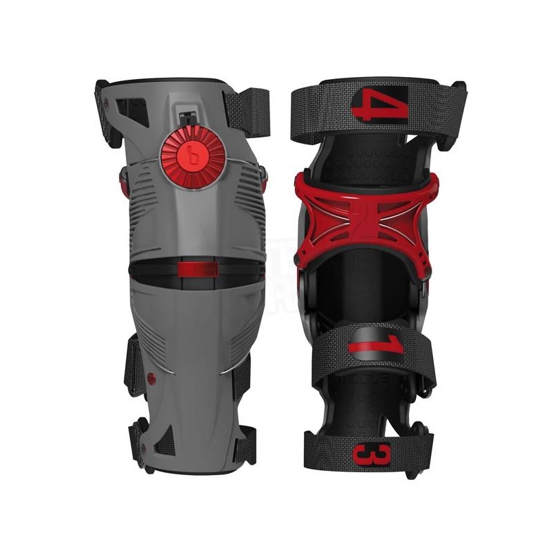 Kolenní ortézy MOBIUS X8 (šedá/červená)