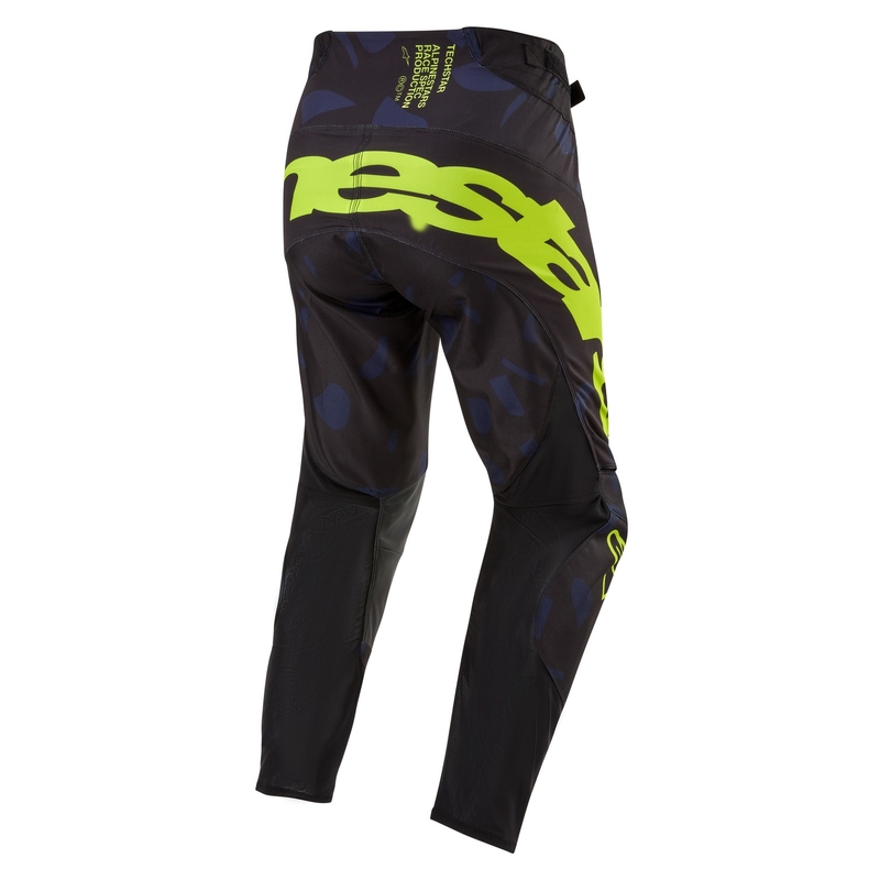 Alpinestars Techstar Rantera motokrosa bikses Black-Blue-Fluo Yellow