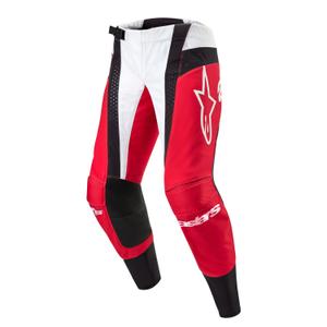 Alpinestars Techstar Ocuri motokrosa bikses sarkanā, baltā un melnā krāsā