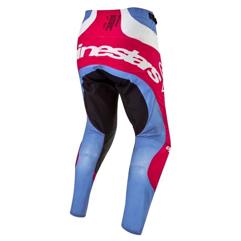 Alpinestars Techstar Ocuri motokrosa bikses gaiši zilas-baltas-sarkanas