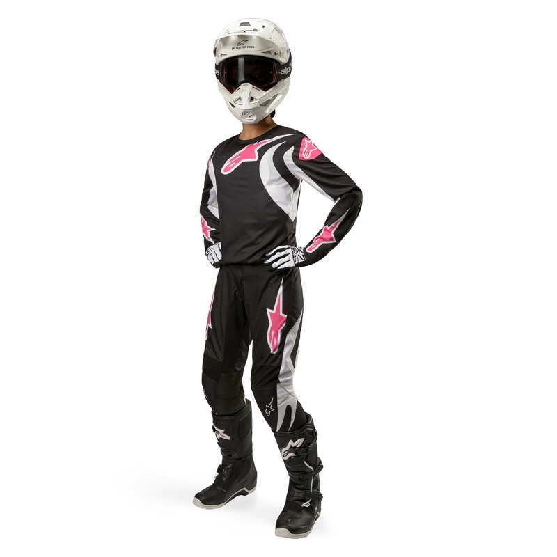 Alpinestars Stella Fluid sieviešu motokrosa bikses Black and White