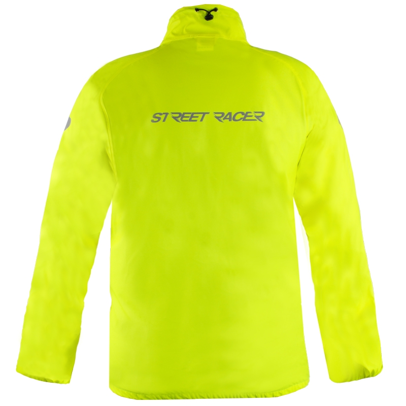 Ūdensnecaurlaidīga jaka Street Racer Aqua fluo dzeltena