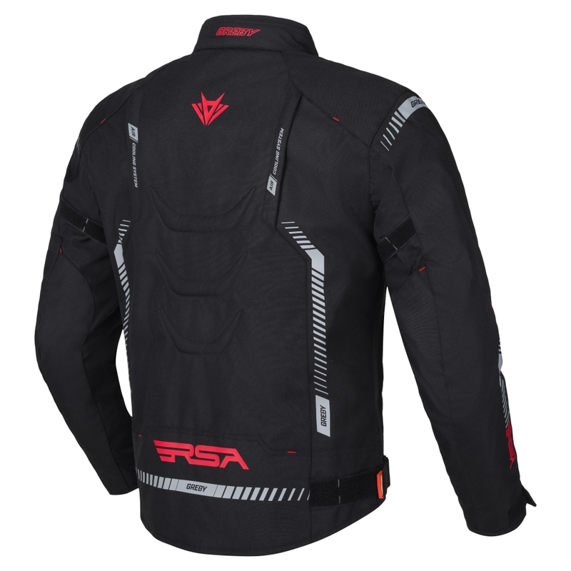 Motocikla jaka RSA Greby 2 black-grey-red