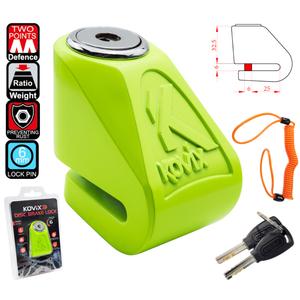 Disku bremžu bloķētājs KOVIX KN1 fluo dzeltens