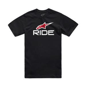 T-krekls Alpinestars Ride 4.0 CSF black-white-red