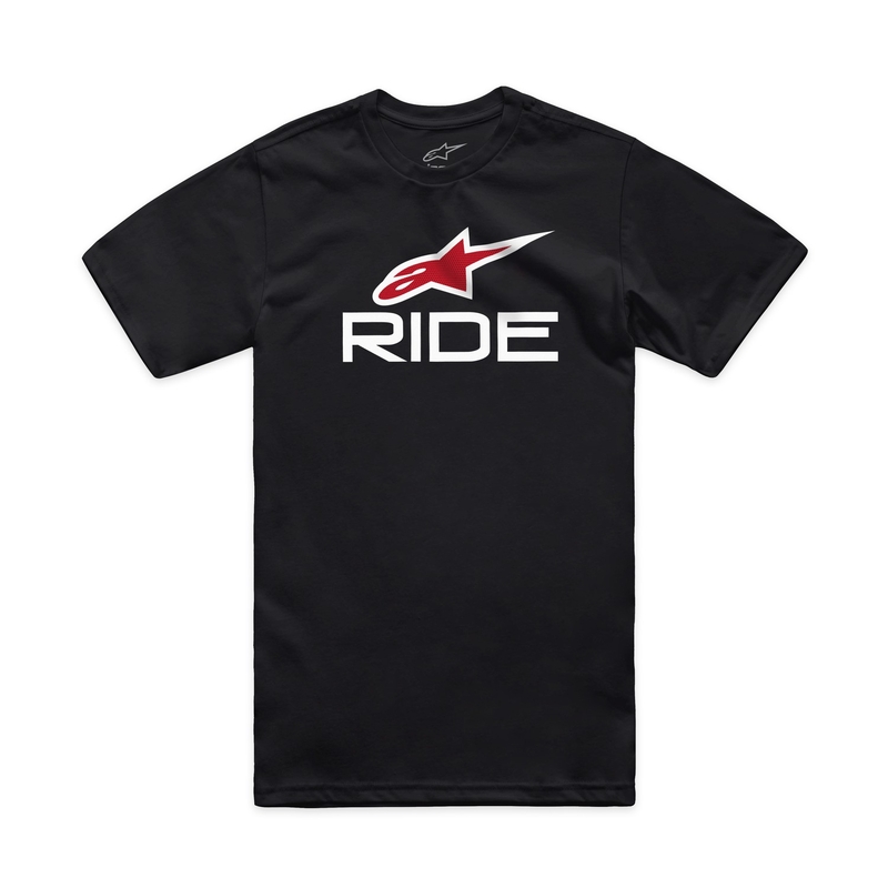 T-krekls Alpinestars Ride 4.0 CSF black-white-red