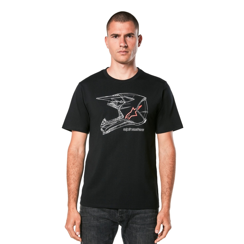 T-krekls Alpinestars MX ķivere CSF black