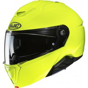 HJC i91 Solid fluo zaļa flip-up motociklu ķivere