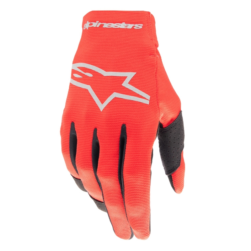 Alpinestars Radar motokrosa cimdi melni un sudraba krāsā