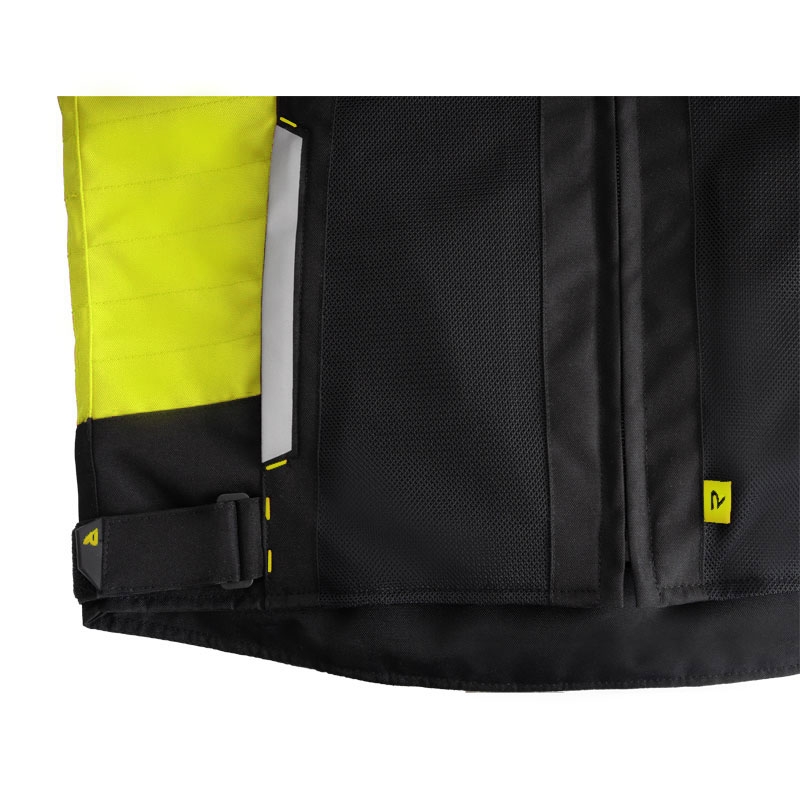 Street Racer Evans Air melnā-fluo dzeltenā motocikla jaka