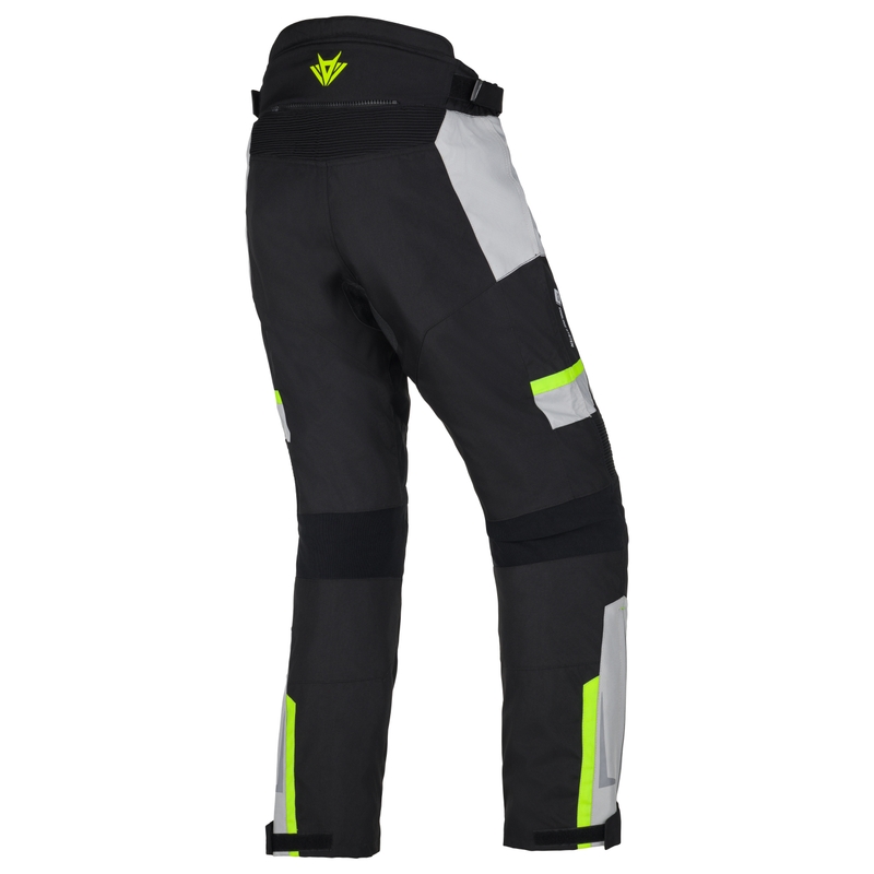 Motocikla bikses RSA EXO 2 melns-pelēks-fluo dzeltens