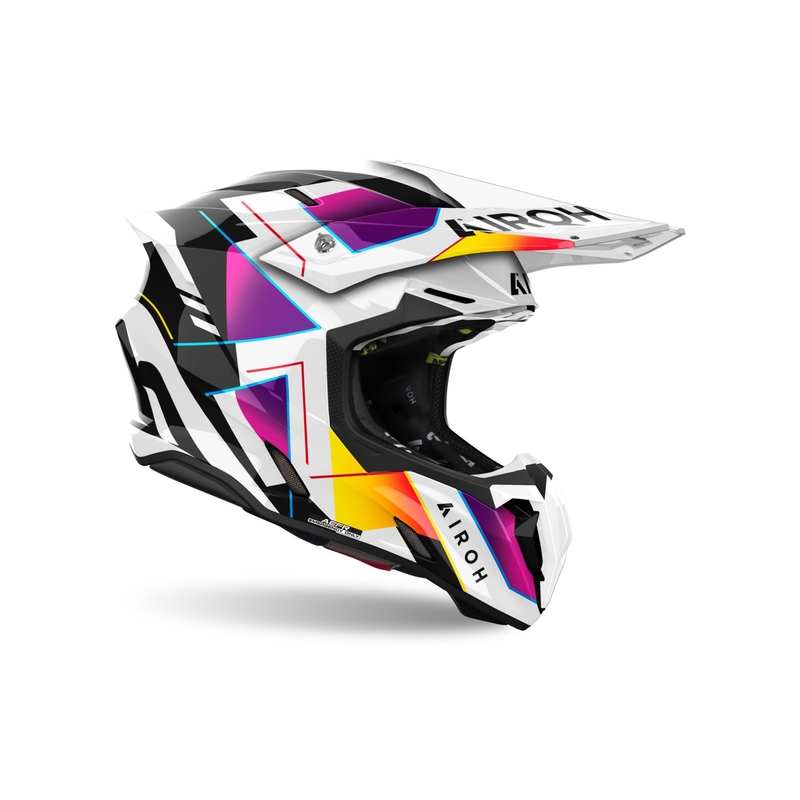 Motokrosa ķivere Airoh Twist 3 Rainbow spīdīga