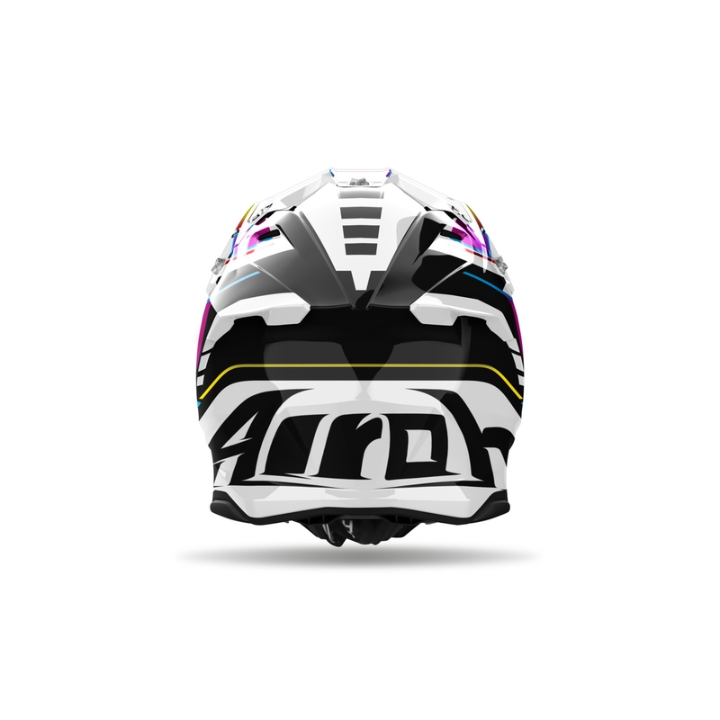 Motokrosa ķivere Airoh Twist 3 Rainbow spīdīga