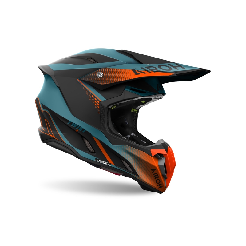Motokrosa ķivere Airoh Twist 3 Shard matēts oranžs