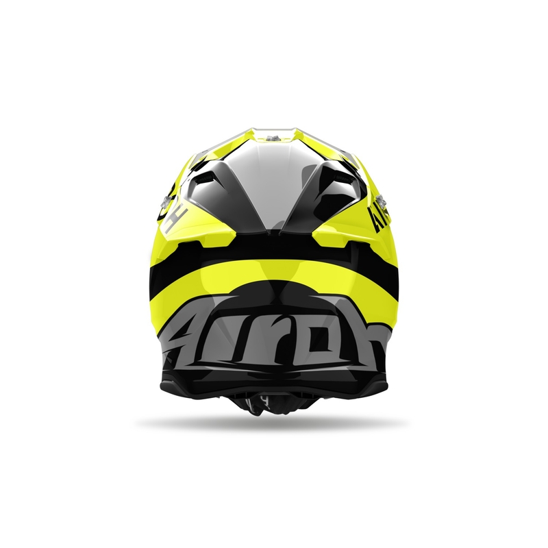 Motokrosa ķivere Airoh Twist 3 King spīdīgi dzeltena