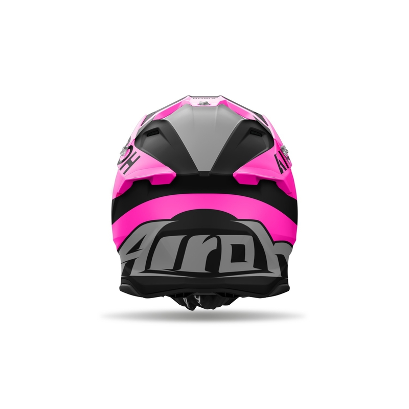 Motokrosa ķivere Airoh Twist 3 King matēta rozā krāsā