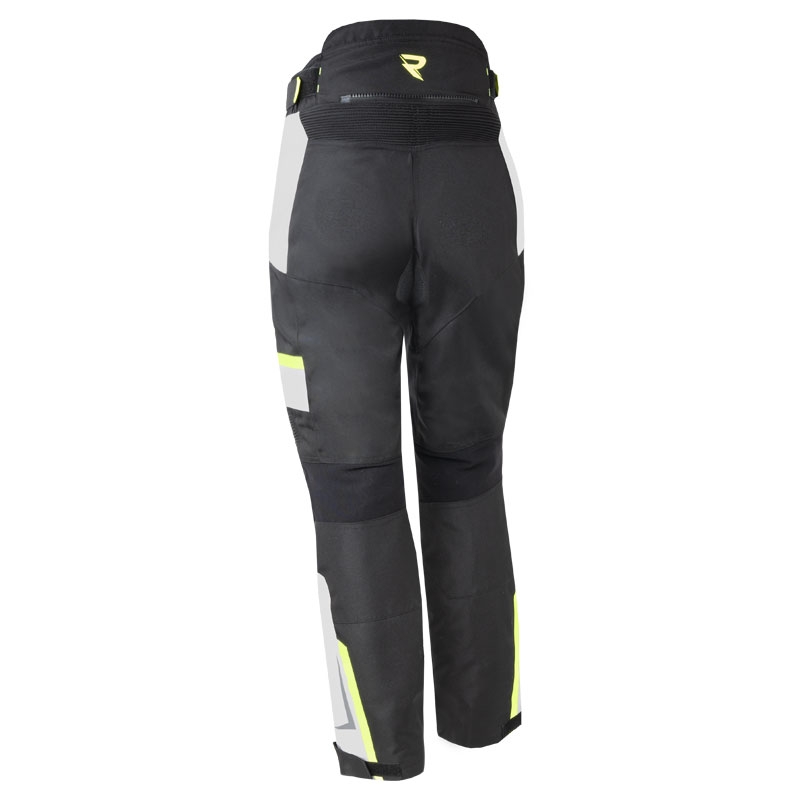 Sieviešu Street Racer Hilax Black-Gray-Fluo Yellow motocikla bikses
