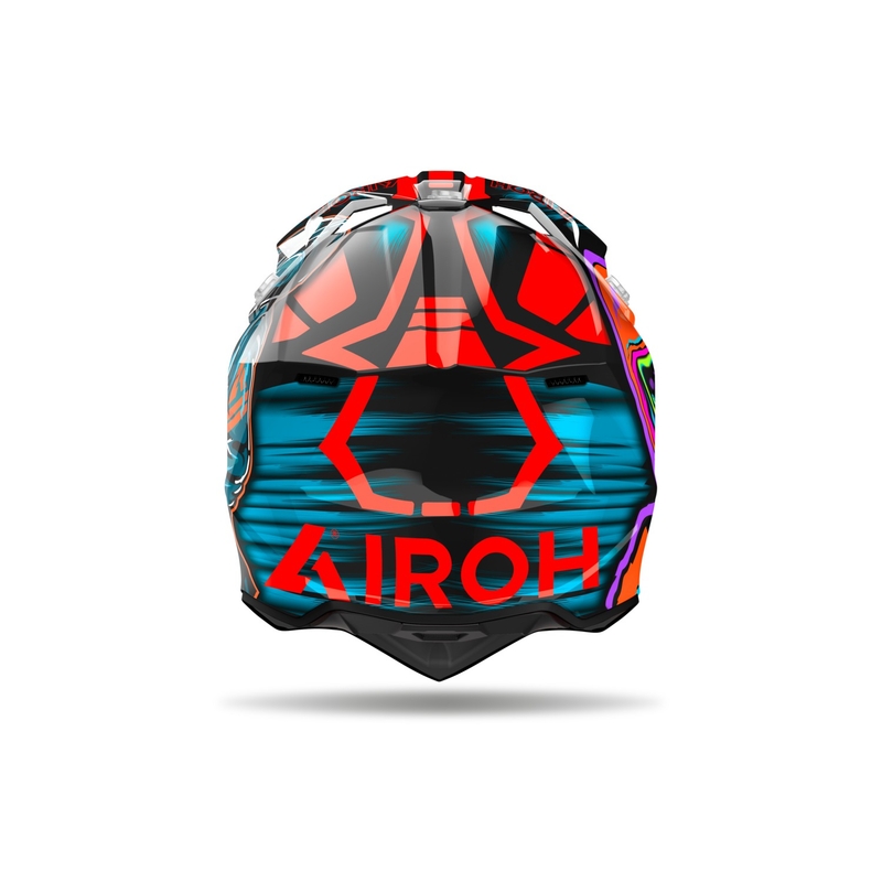 Motokrosa ķivere Airoh Wraaap Cyber spīdīgi oranža