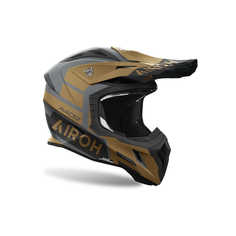 Motokrosa ķivere Airoh Aviator Ace 2 Sake matēta zelta krāsā