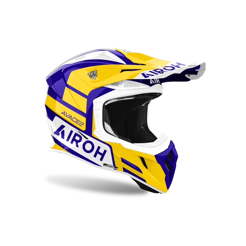 Motokrosa ķivere Airoh Aviator Ace 2 Sake spīdīgi dzeltena