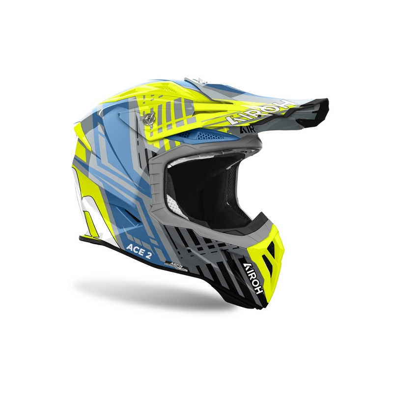 Motokrosa ķivere Airoh Aviator Ace 2 Proud spīdīgi dzeltena