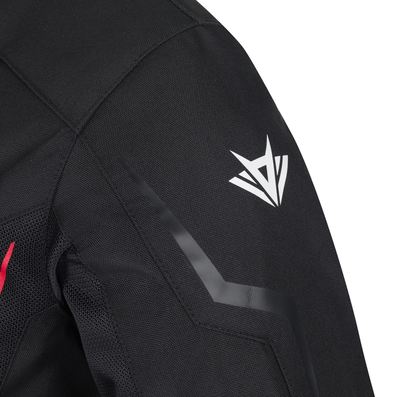 RSA Bolt melnā un baltā motocikla jaka