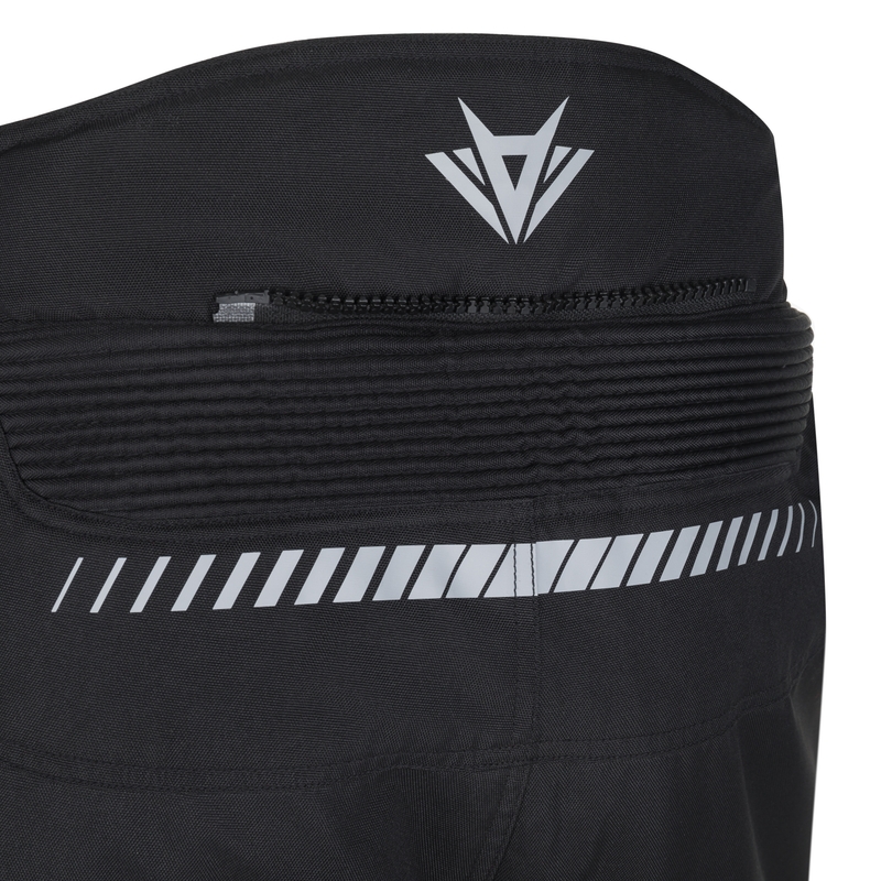 Motocikla bikses RSA Greby 2 black īsās