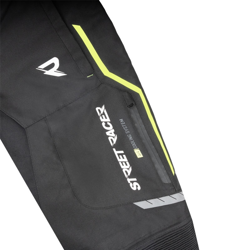 Street Racer Flex bikses motociklam melnas-fluo dzeltenas