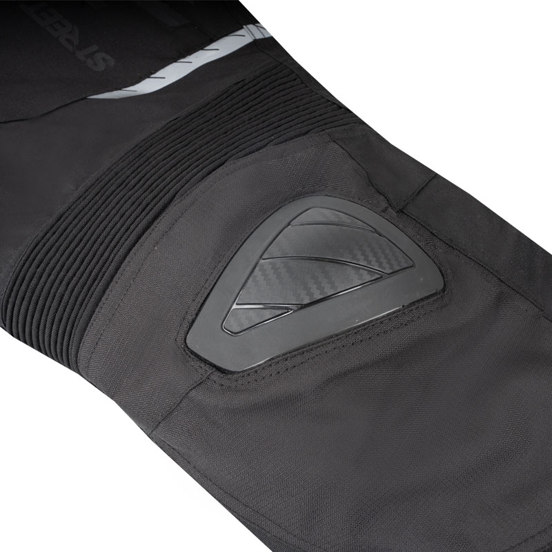 Street Racer Flex EVO moto bikses melnas-fluo dzeltenas