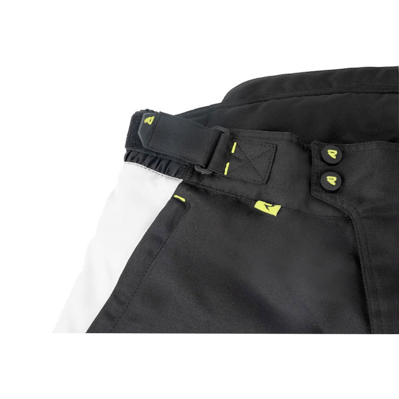 Sieviešu Street Racer Hilax Black-Gray-Fluo Yellow motocikla bikses
