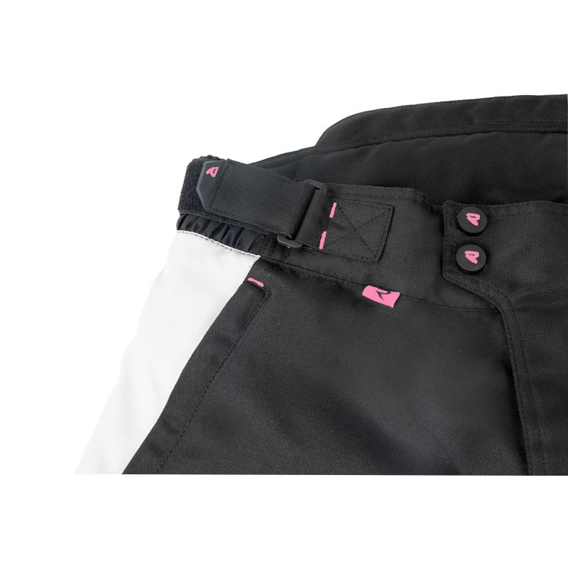 Sieviešu Street Racer Hilax Black-Grey-Pink Motocikla bikses sievietēm