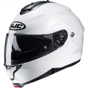 Flip-up motociklu ķivere HJC ķivere C91N Solid pearl white